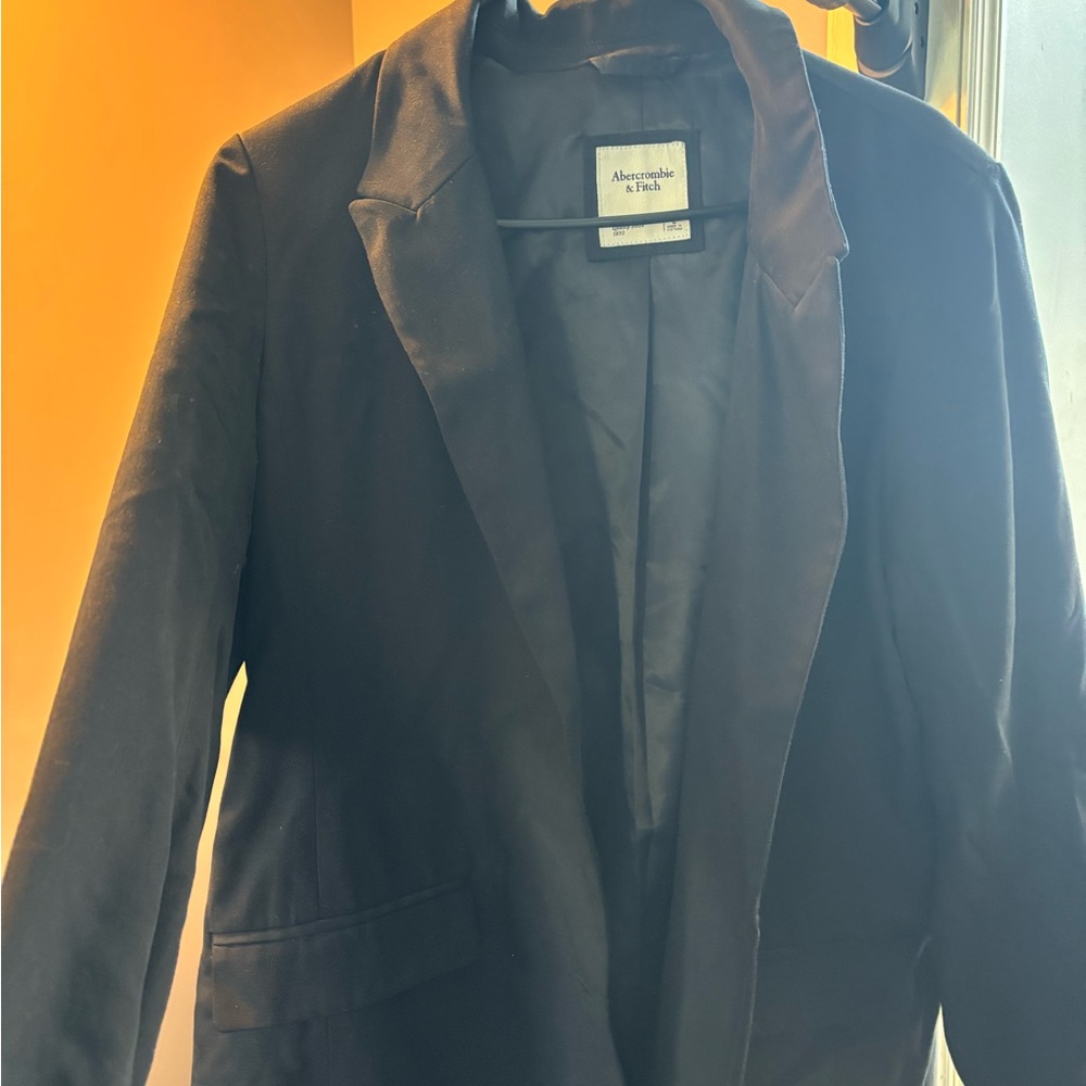 Abercrombie & Fitch Black Jacket with Pink Accent